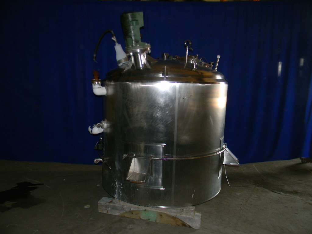 Vertical Jacketed Agitated Tank 700 Gallon 